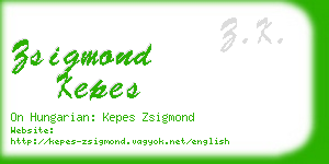 zsigmond kepes business card